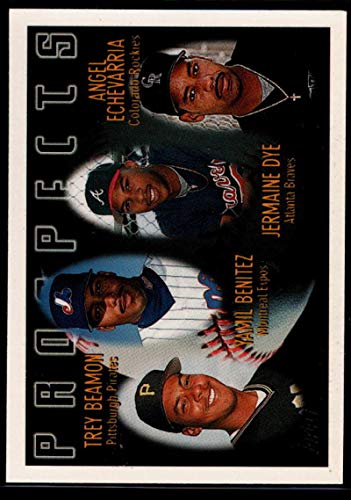 1996 Topps #439 Trey Beamon/Yamil Benitez/Jermaine Dye/Angel Echevarria Pittsburgh Pirates/Montreal Expos/Atlanta Braves/Colorado Rockies Baseball NM-MT