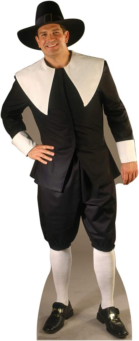 Cardboard People Pilgrim Man Life Size Cardboard Cutout Standup