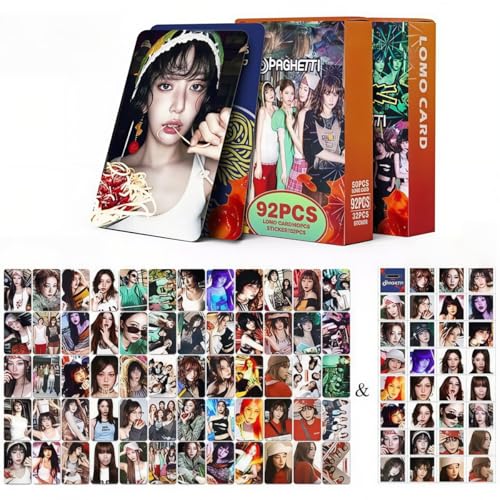 Image of Fancyku 60PCS JHOPE Photocards and 32PCS Sticker Set K Pop Idol Photo Card Collection Aesthetic Scrapbook and Phone Decor for Fans