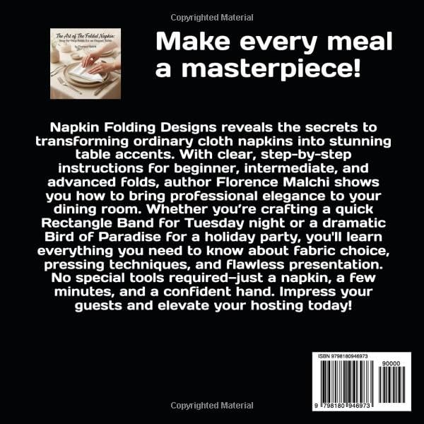 Napkin Folding Designs: Elegant Folds for Every Table and Occasion (The Confident Kitchen) image 3