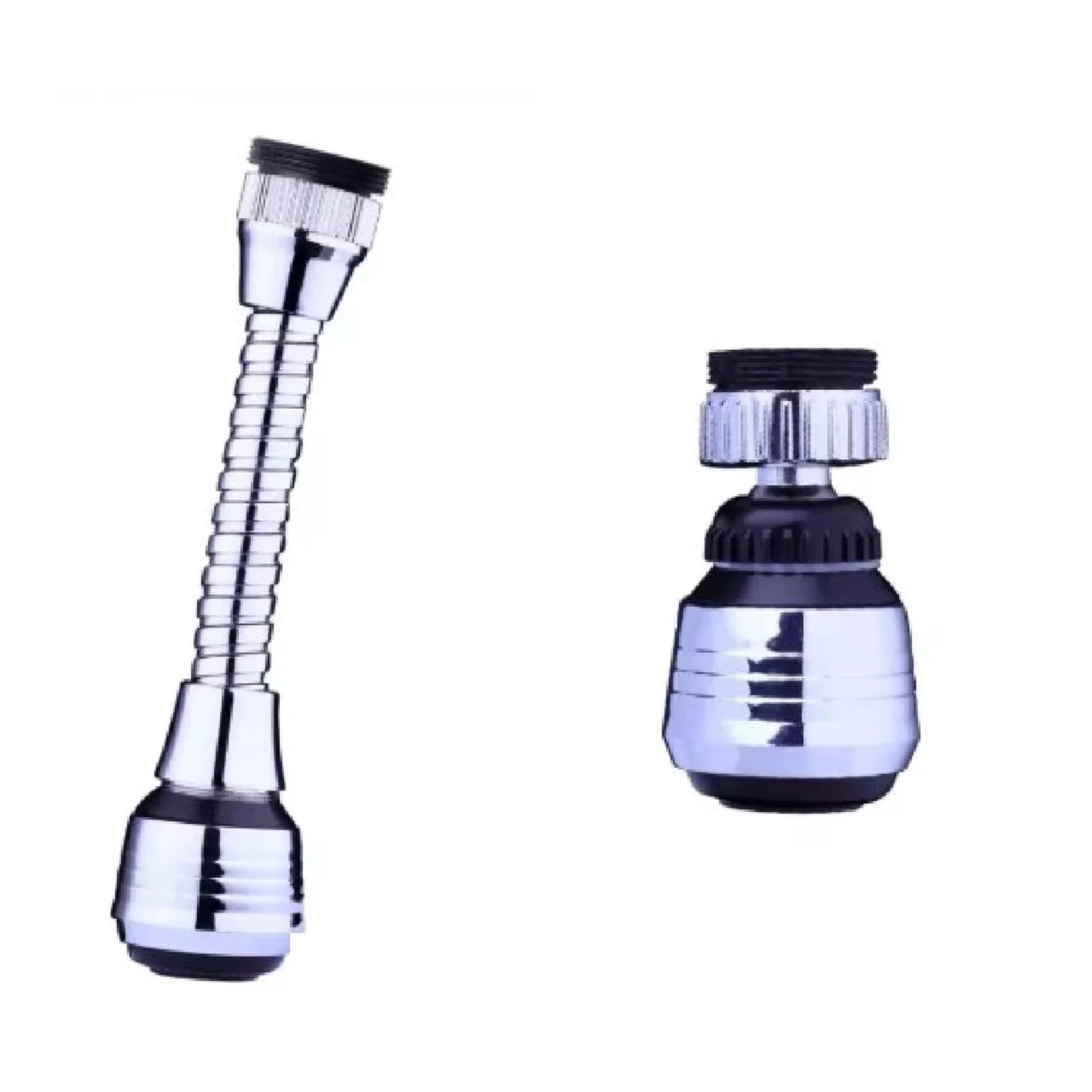 2 Set Kitchen Gadgets 360 Rotatable Bubbler High Pressure Faucet Extender Water Saving Bathroom Accessories Supplies for Kitchen Basin