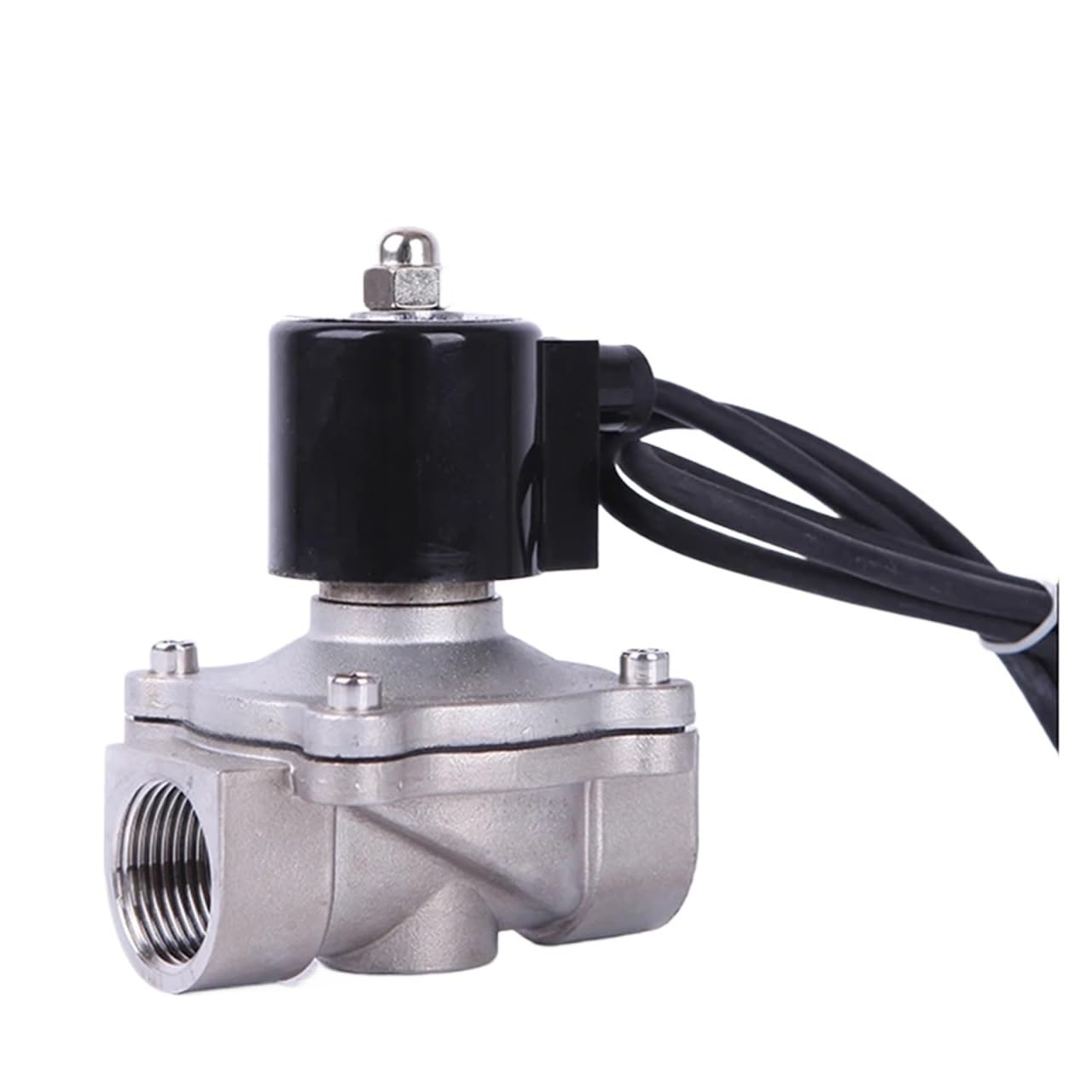 UWUKCJOKQ Low Pressure Normally Closed Stainless Steel Solenoid Valve 24v DN32 1-1/4inch for Musical Fountain(Npt-110vac,2A-32B VITON)