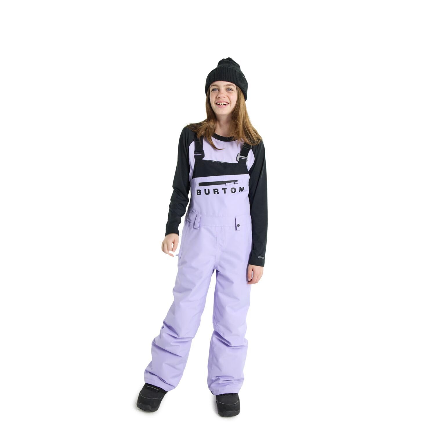 Burton Kids' Stark GORE-TEX 2L Insulated Snow Bib Pants (Standard, Large, Supernova/True Black)