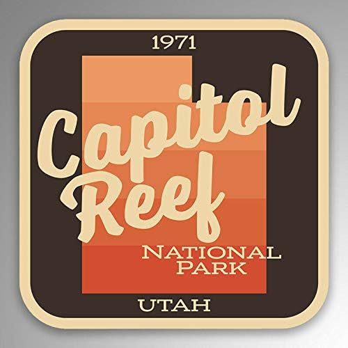 Capitol Reef National Park - Calcomanía de vinilo impermeable para coche, 5 pulgadas