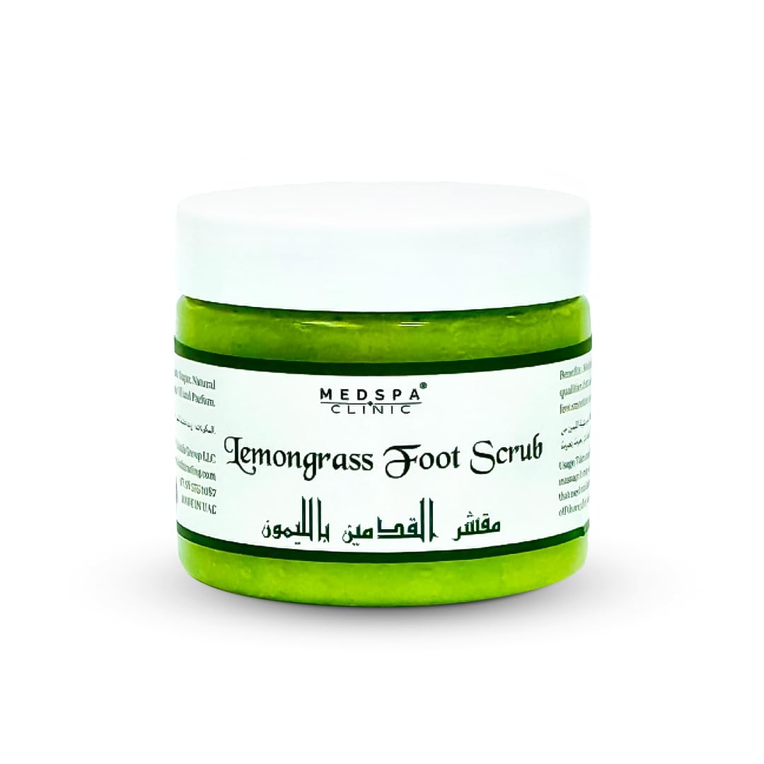 MedspaClinic Lemongrass Foot Scrub | Refresh and Revitalize Tired Feet 300g