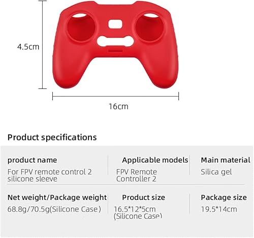 Miniatura 3 de Silicone Cover for DJI AvataFPV Remote Controller 2 Anti-Bump Scratch-Resistant Protective Sleeve Case Drone Accessory (Black)