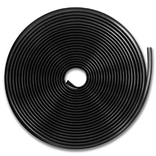 Protetor Borda Portas Carro Universal e Bordas Veiculo Universal Carro Preto Fosco 10 Metros