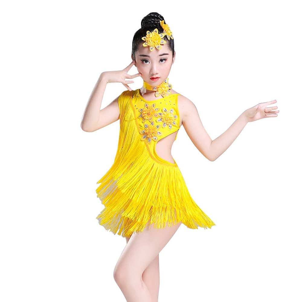 ラテンドレス イエローフリンジ