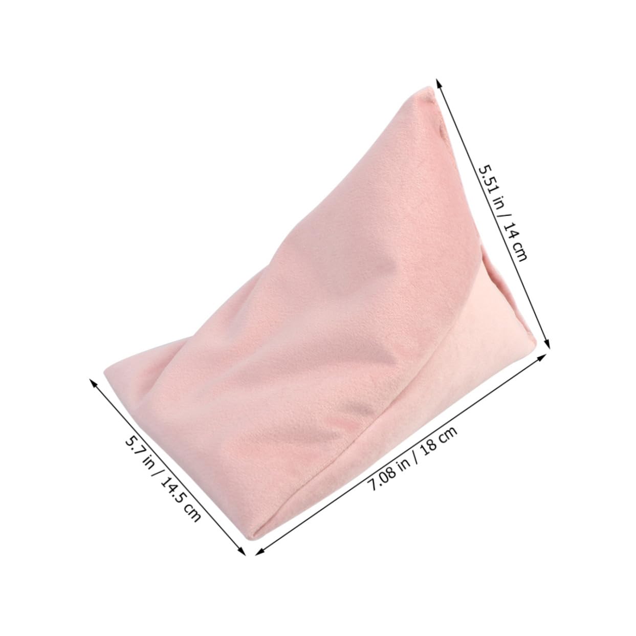 Gadpiparty Support Tablette Lit Coussin Triangulaire en Peluche Doux Multi-Angle pour Lecture Confortable au Lit Canapé