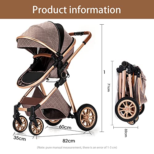 2022 【upgrade】 kinderwagen, 3 in 1 baby buggy lichtgewicht kinderwagen, opvouwbare kinderwagens baby trolley baby… - Afbeelding 7
