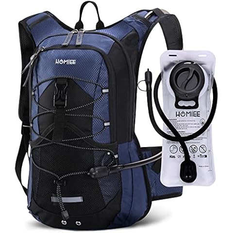 HOMIEE Fahrradrucksack Herren Damen Wasserdicht MTB Trinkrucksack Sportrucksack Ultraleicht Fahrrad Motorrad Mountainbike Rucksack Cover