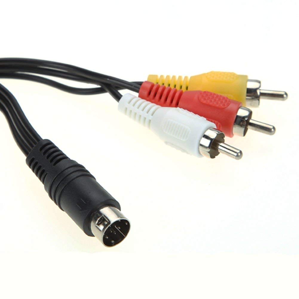 1.8 m/6 pieds RCA Câble Audio Vidéo Câble de Connecteur 9 broches pour Genesis 2 3