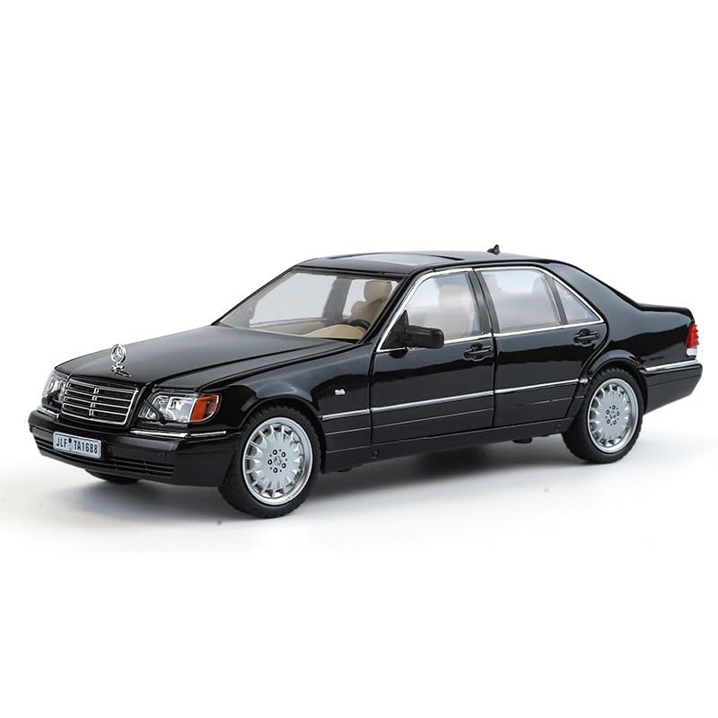 MTG Metro Toys & Gift Benzs W140 320SEL Vintage 1:24 Scale Die-cast Model Metal Pull Back Toy car for Kids with Openable Doors & Light, Music Toy Vehicle for Kids Colors as Per Stock