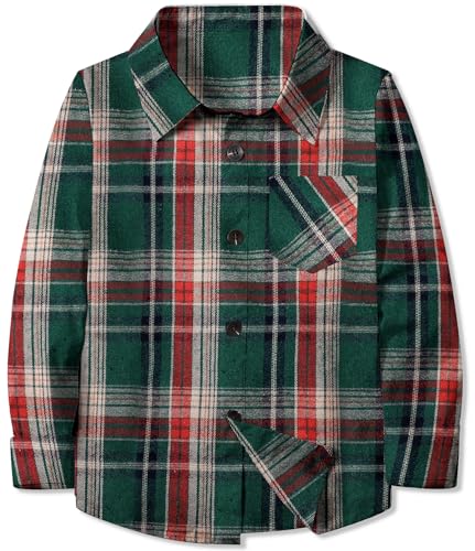 Image of Betusline Boy and Men Button Down Plaid Shirt
