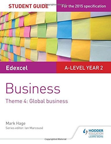 Edexcel A-level Business Student Guide: Theme 4: G