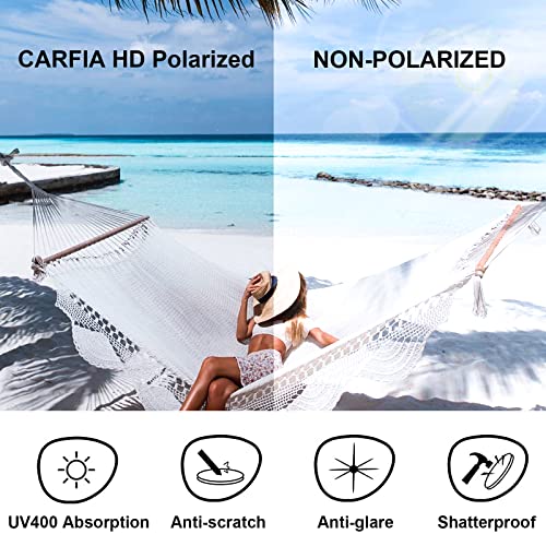 CARFIA Acetate Cat Eye Polarized Sunglasses for Women Small Face, Non-allergenic Designer Elegant Shades with UV Protection4