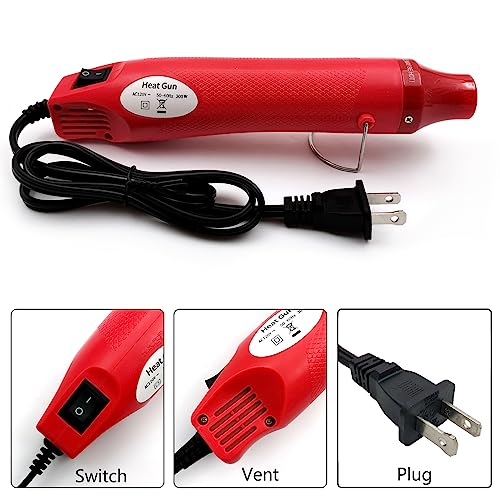 image for QYQRQF Heat Gun, Mini Hot Air Gun for DIY Crafts Portable Heat Air Gun