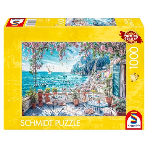 Schmidt Spiele 58884 Terrasse en Bord de mer, Puzzle de 1000 pièces