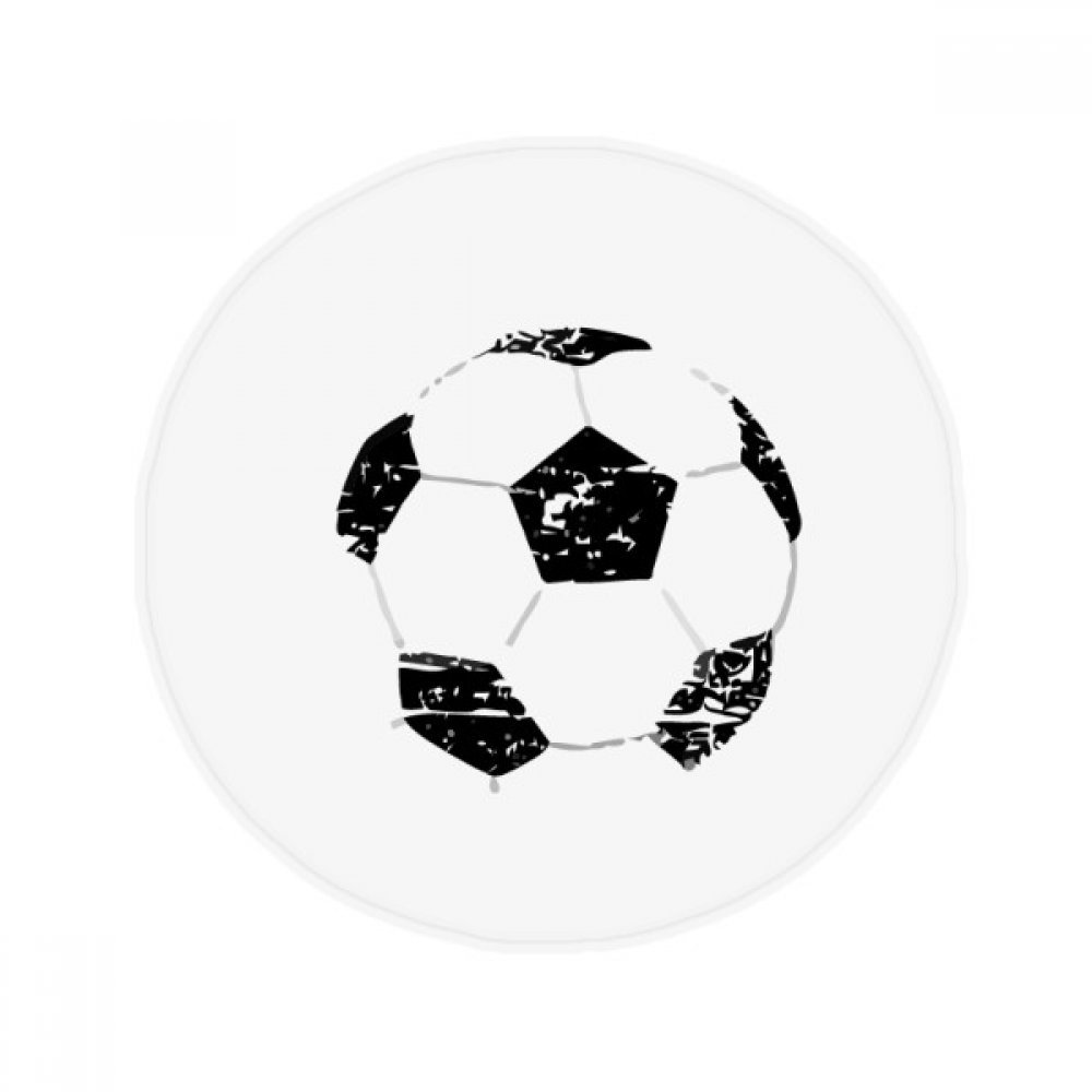 Tapis de football rond 80cm antidérapant multicolore pour salon et salle de bain