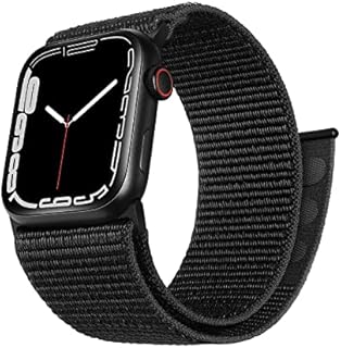 XIAOJU Ultra Wide Nylon Apple Watch Sport Strap Compatible with Apple Watch Strap 49mm 45mm 44mm 42mm, Adjustable Soft Elastic Sport Loop for IWatch Series Ultra SE 2/8/7/6/5/4/3/2/1/SE