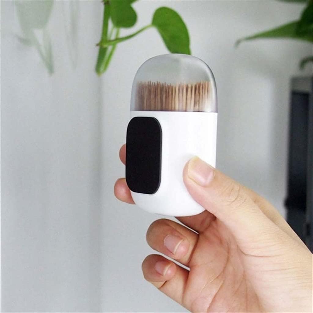 Toothpick dispenser Portable toothpick storage boxN/A Magnetic Refrigerator Toothpick Holder Container Household Table Toothpick Storage Box Toothpick Dispenser with Magnet (Color : Blue) (Color : Blu