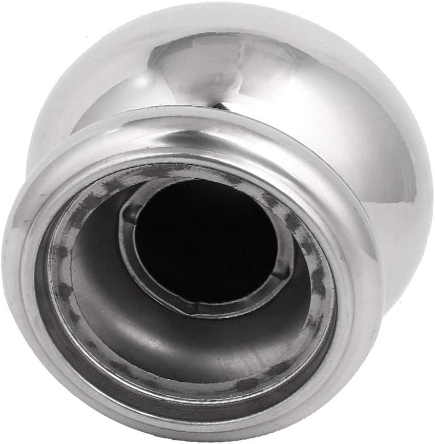 EISTEE Fence Post,Stair Newel,Ball Top Cap Newel,New 102mm Ball Featured Top Cap 201 Reliable Efficacy Stainless Steel Silver Tone for Stair Newel Fence Post