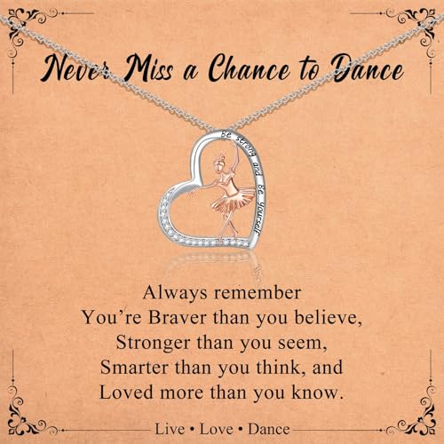 Dance Recital Gifts for Girls, Ballet Dancer Ballerina Bracelet Jewelry for Daughter Granddaughter Niece Friends Dance Team