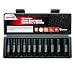 EPAuto 1/2-Inch Drive Metric Deep Impact Socket Set, Cr-V, 6 Points, 11 Sockets
