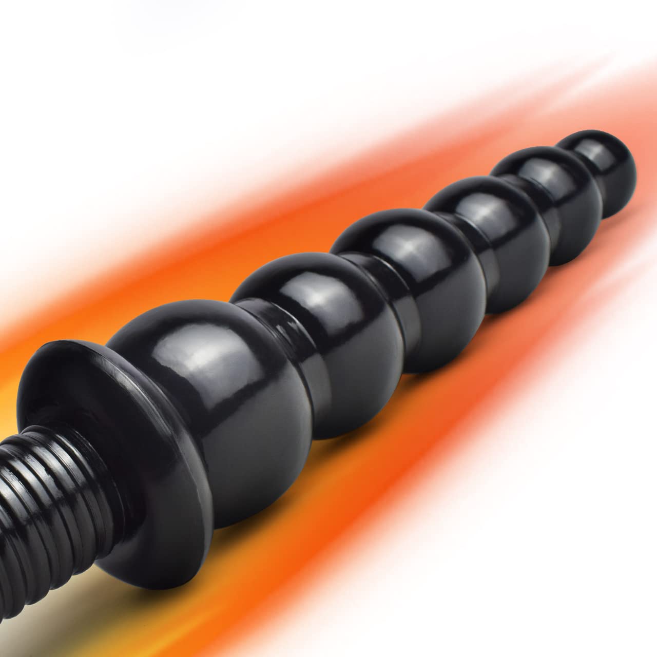 Juguetes sexuales con consolador anal XL erótico,Consolador FAAK multibolas con mango,9,8'' insertable con 6 bolas para los amantes del butt plug,consolador con cuentas para la diversión anal (negro)