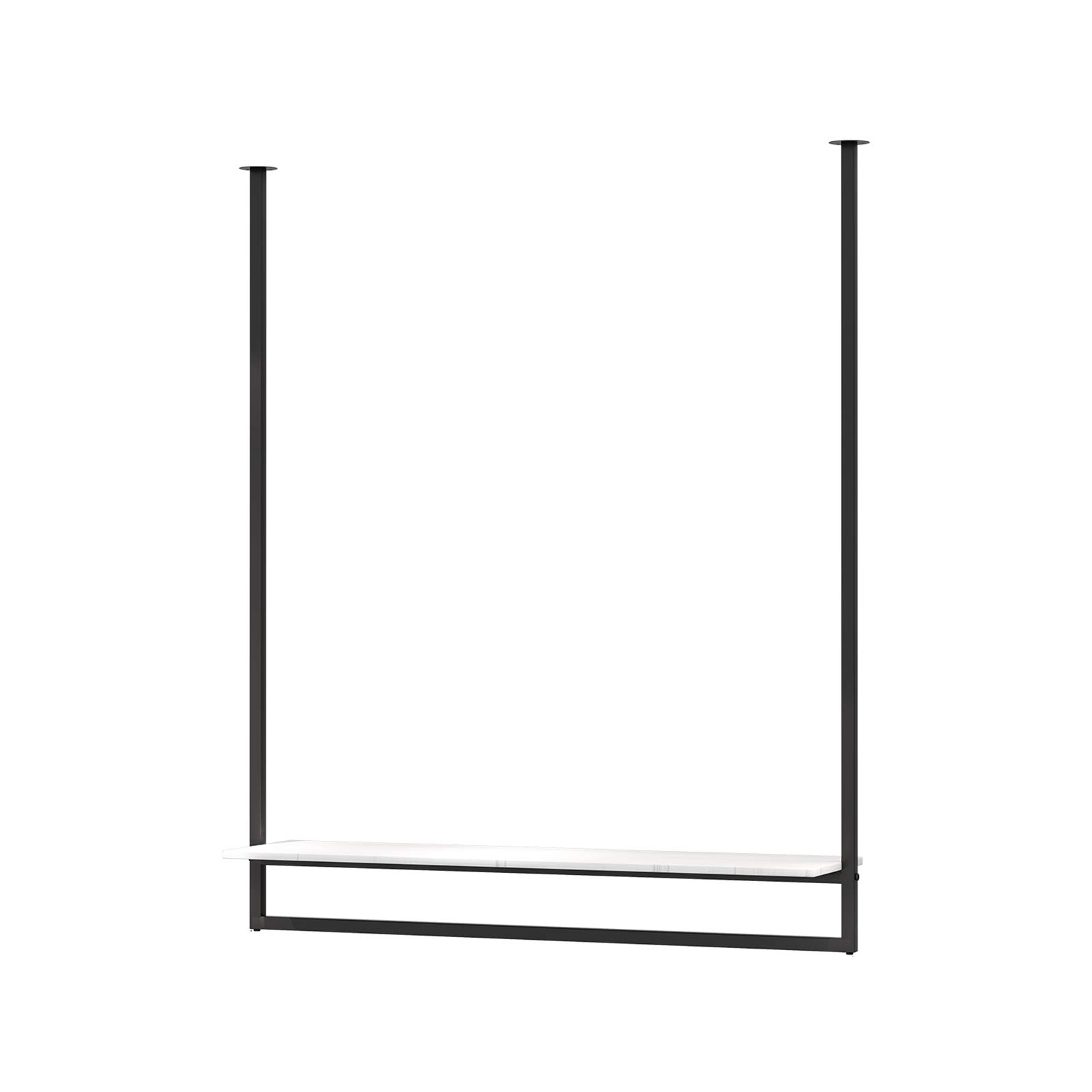 JKJZSALJ Heavy Wall-Mounted Metal Garment Rack,Commercial Clothing Store Display Rack Suspended Ceiling Hanger,Clothes Hanger Rod For Retail Stores,Clothes Rod For Boutiqu,A
