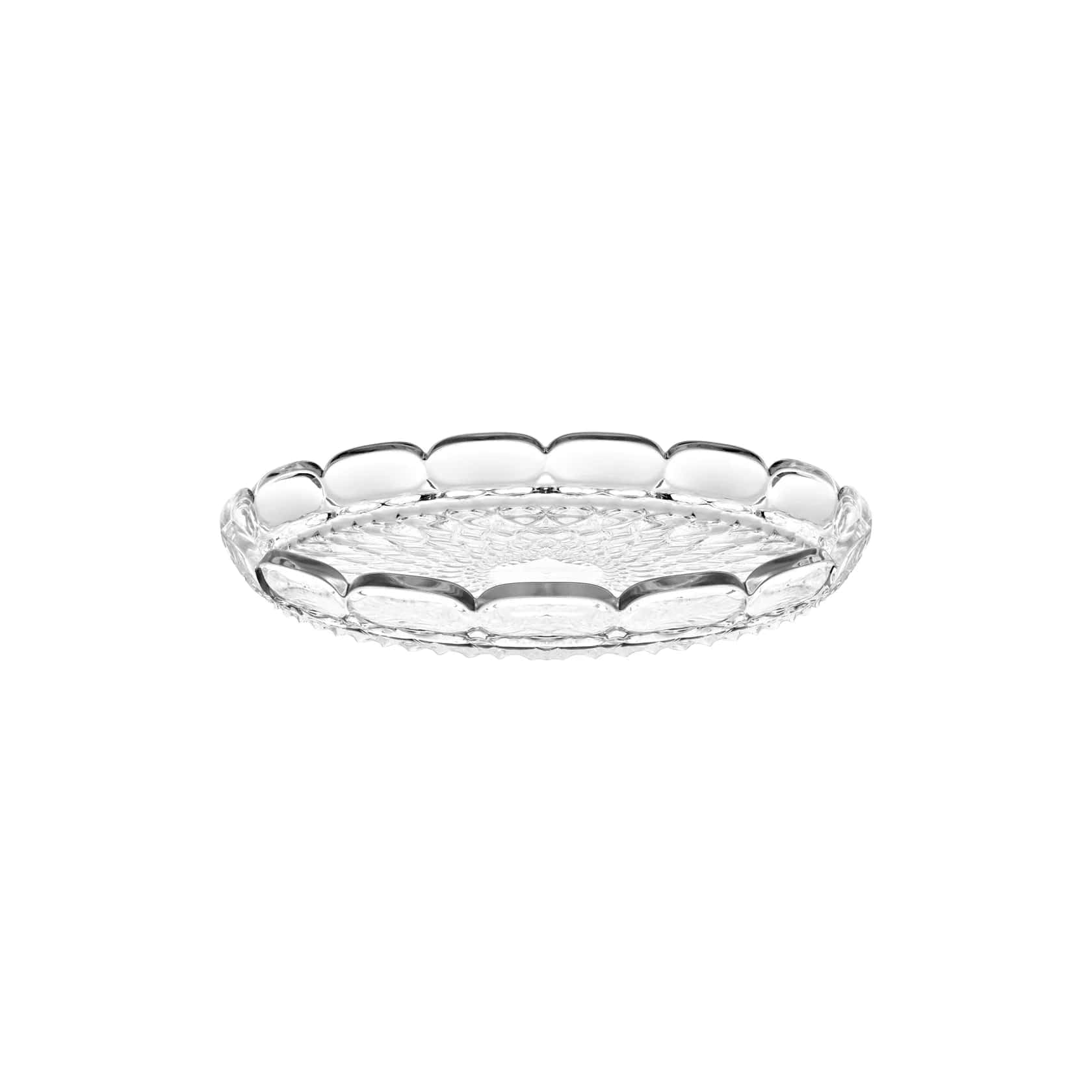 Guzzini Petit Plateau de service rond Ø30 cm Vanity transparent pour vaisselle
