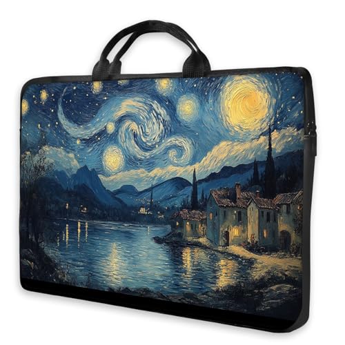 Funda para portátil estilo Van Gogh 15 pulgadas miniatura 1