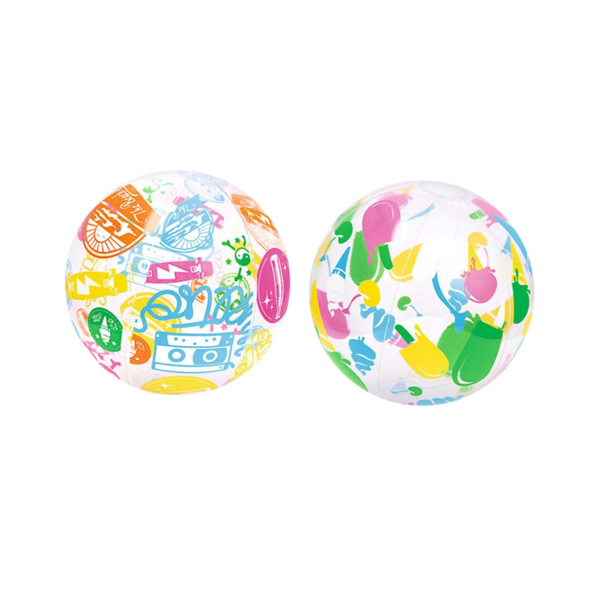 3 Sätze Aufblasbarer Ball Für Kinderspielzeug Beach Accessories Handball Strand Accessoires Gasballon Balloon Wasserball Strandball Für Colorful 4 Stück * 3