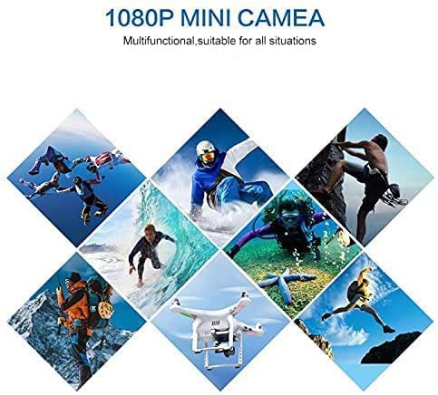 Wireless Camera Mini Hidden Spy Camera Portable Small Nanny Cam Features With Body Pet Hd 1080P Camera, Night Vision And Motion Detection For Home Outdoor Office. #TOP1