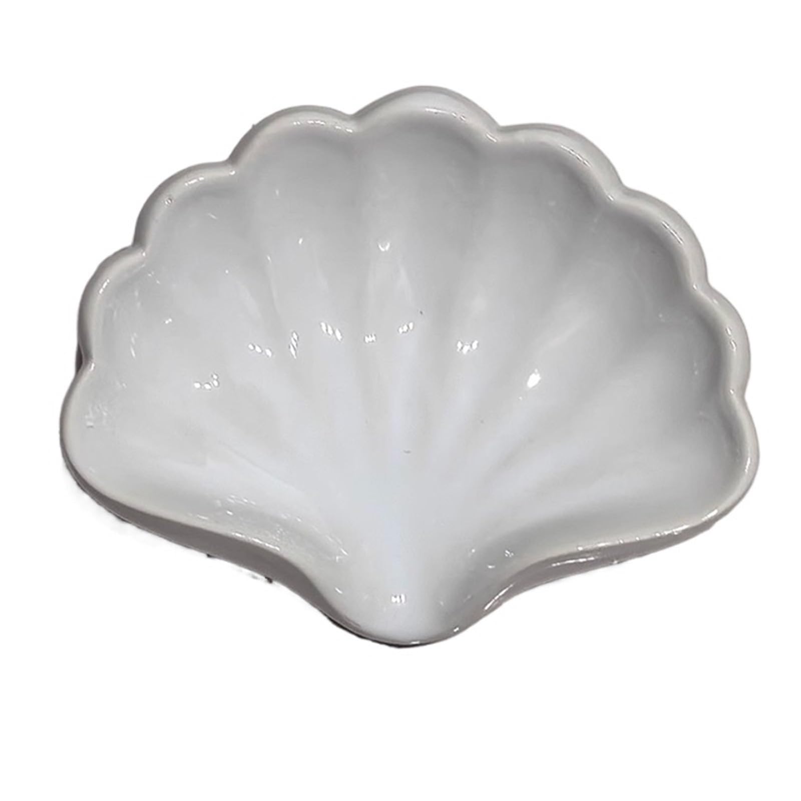 Jfnklfg White Ceramic Soap Dish Ceramic Drain Soap Dish Holder