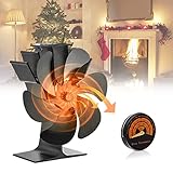 【Upgrade von 6 Flügeln】 Dieser Woodburner Stove Fan, der den 6-Blatt-Holzofenventilator aufrüstet, sorgt für mehr Luftvolumen, leitet warme Luft horizontal statt vertikal in die Umgebung ab und erwärmt Ihren Raum schneller. Eine großartige Möglichkeit, das Beste aus Ihrer Herdwärme herauszuholen, und wird häufig in Holzöfen, Pelletöfen und mehr verwendet.