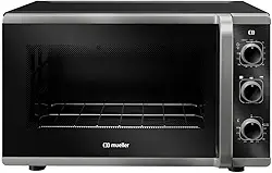 Forno Elétrico de bancada Mueller 50 litros e 3 Modos de Assar MFB50K 220V Preto