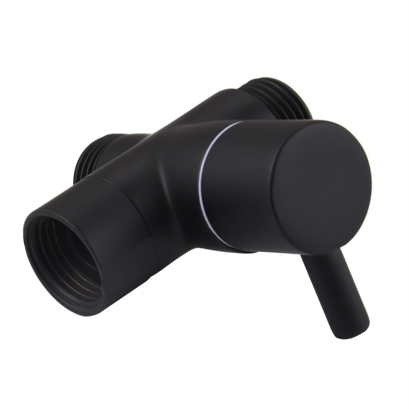 Msioytog Elegant Black Erosion Resistant Metal Faucet Diverter Adapter General Splitters Adapters For Bathroom Sink Shower Head Connector Water Splitters Adapter
