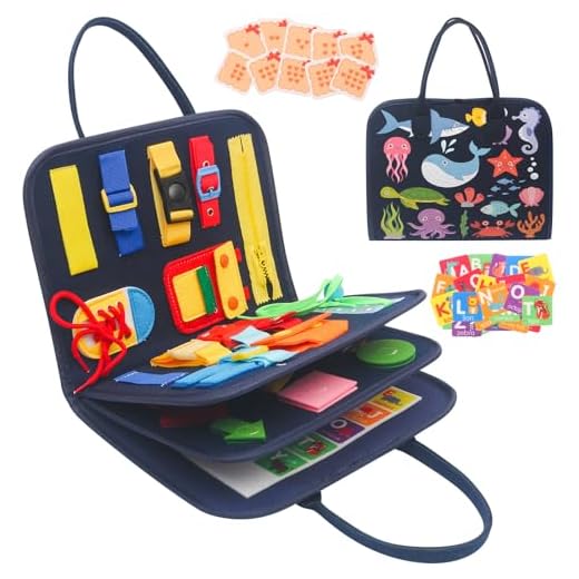 Withosent Busy Board Toddler, 4 Capas Juguetes Montessori 1 Años, Tablero Sensorial Montessori, Aprende a Vestir Educación Temprana para Niños de 1 2 3 4 Años