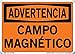 Vestil SI-W-43-A-LB-011-S MAGNETIC FIELD/CAMPO MAGN?TICO Warning Label, Vinyl, 0.011" Overall Size, 10.5" W x 7.5" H