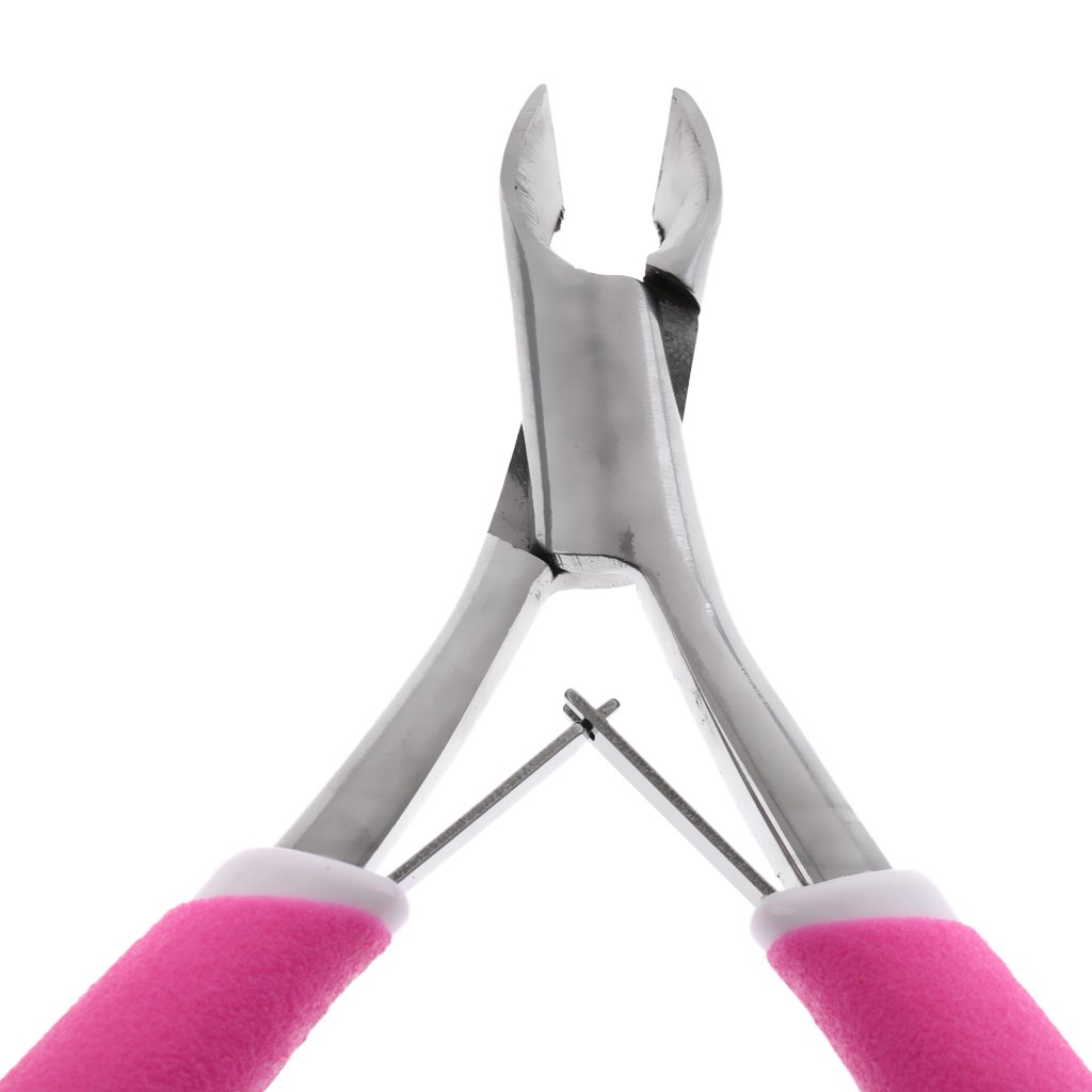 Jojomis Nail Pliers Cuticle Pliers Nail Art Manicure Pedicure Cutter Rose Steel