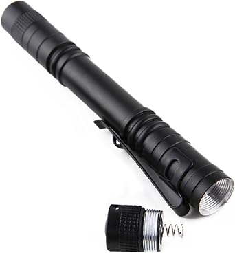 LED Torch - Waterproof Aluminum Alloy Flashlight | 2 AAA Outdoor Handheld Lights, Ultra Bright Hand Floodlight, Light Source Mini Torch for Champion, Outdoor Work and Hacking 5x0.5 inch