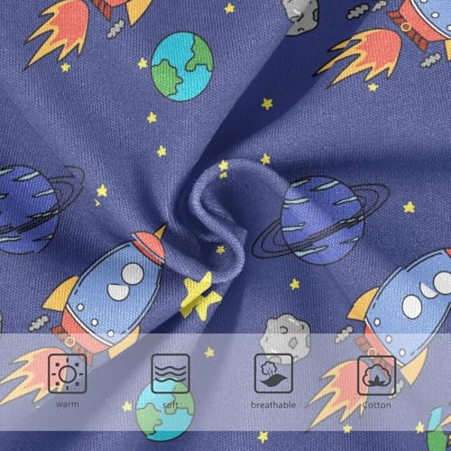 Wusikd Universe Rocket Girls' Underwear Cotton Girls Briefs Soft Toddler Underwear 3T Multi3