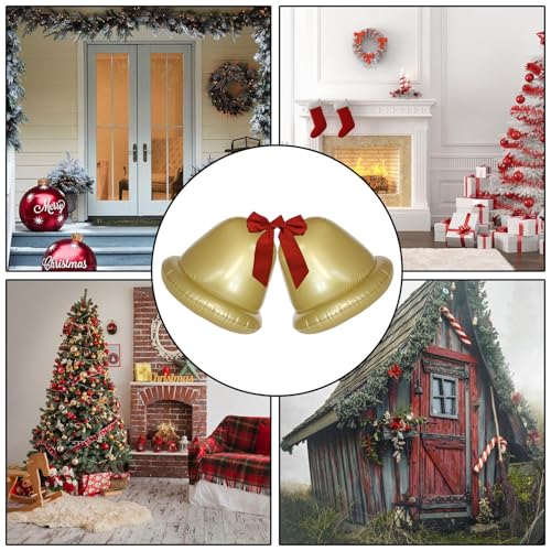 Boule de Noël gonflable géante en matériau durable pour décoration extérieure