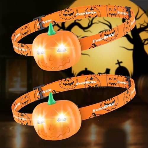 EverBrite Linterna Frontal Calabaza para Niños