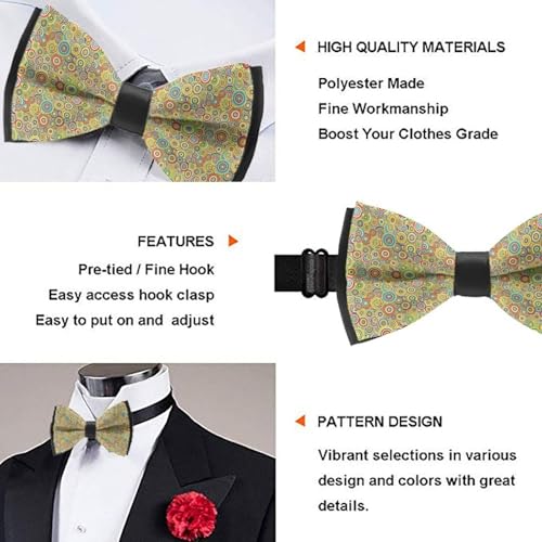 Formal Pre-tied Bow Tie for Men, Adjustable Length Skin-friendly for Business Celebration3