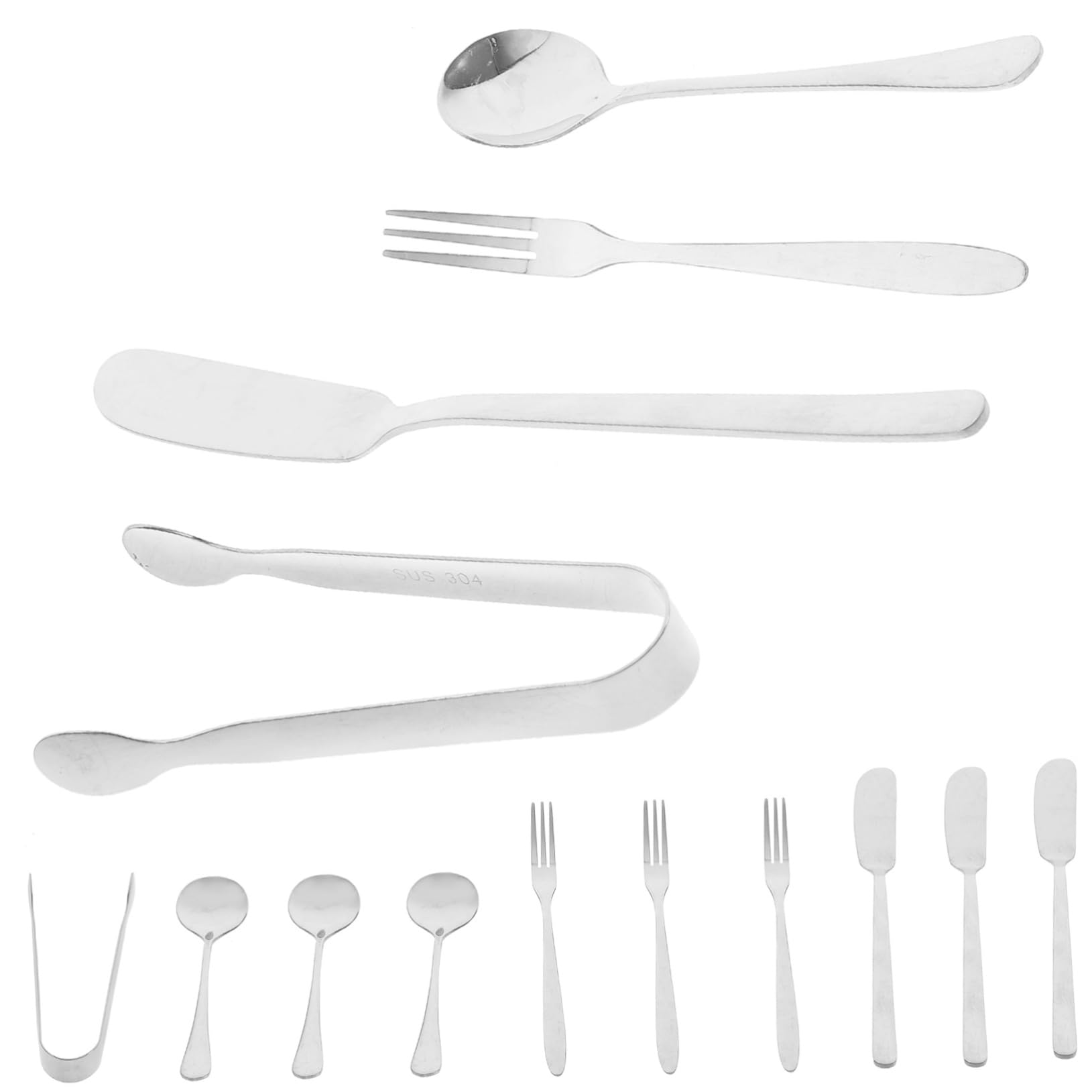 Garneck Butter Spreader Knives Set Stainless Steel Cheese Spreader Multi-function Cheese Baking Tool Comfortable to Hold Spoon Kitchen Tools