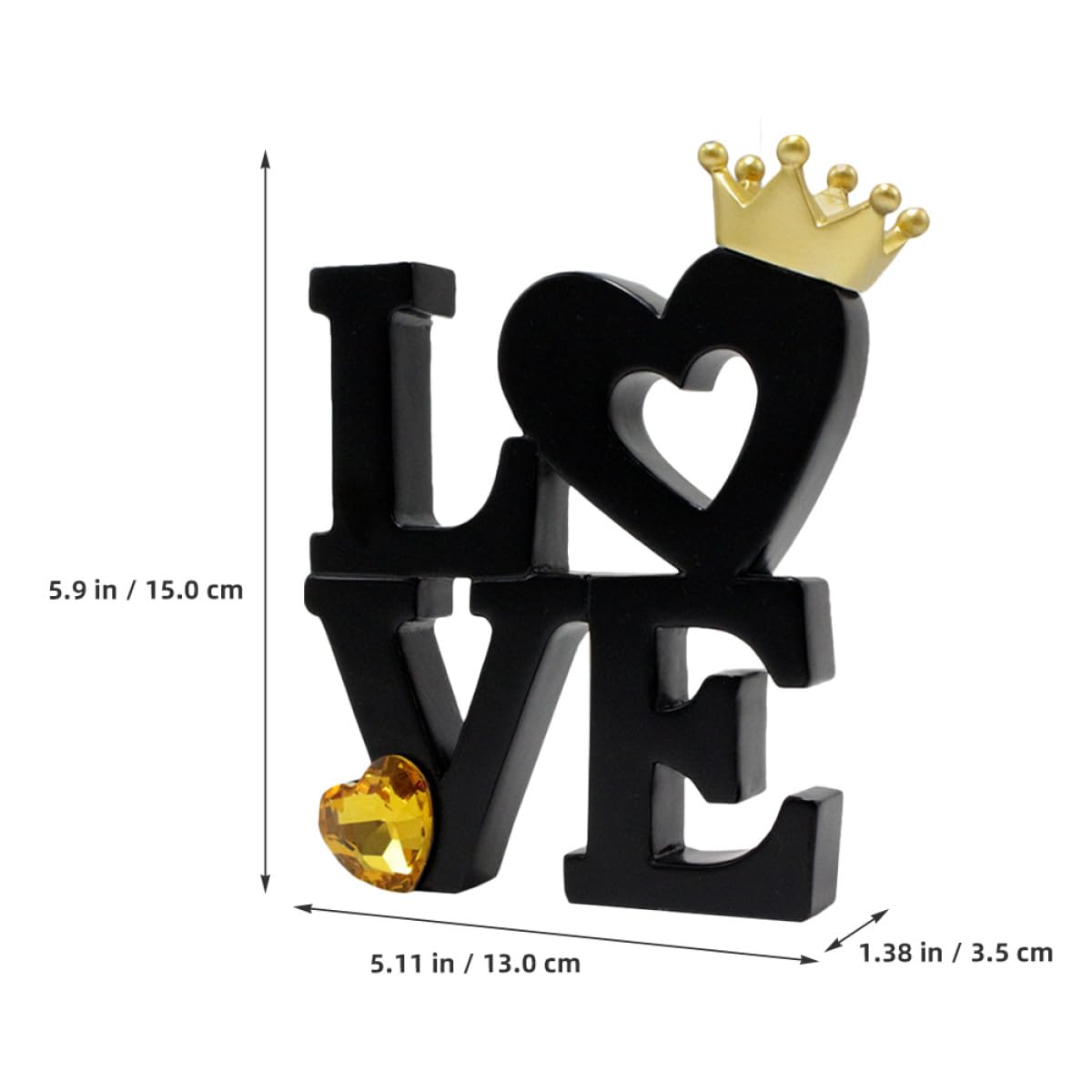 CALLARON Letras Decorativas de Madera Love para Decoración Rústica en Mesas de Cocina y Salón, Adorno Independiente para Eventos y Hogar
