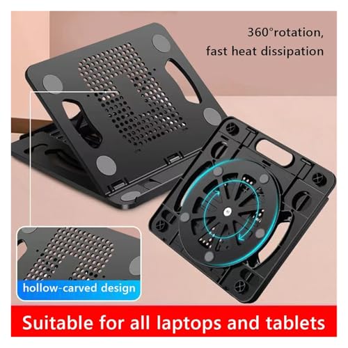 Support rotatif 360 degrés pour PC portable à 8 angles réglables - 6