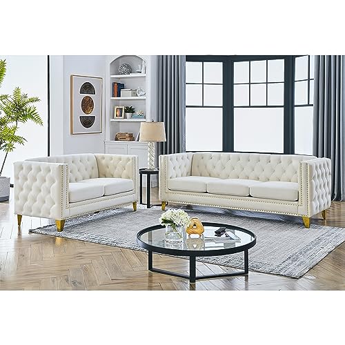 KEIKI Velvet 3+2 Seat Sofa for Living Room